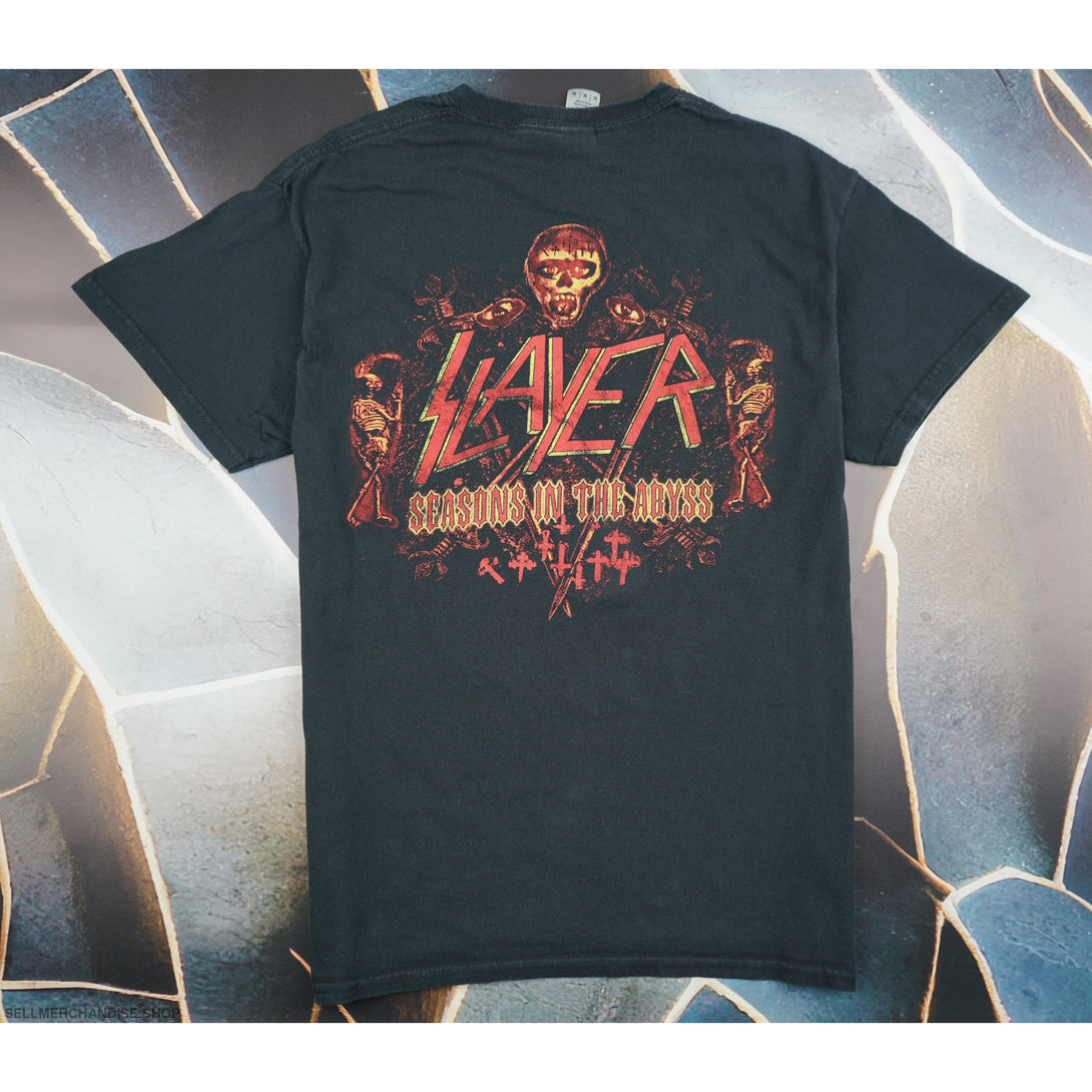 Vintage 2010s Slayer Concert T-Shirt Seasons in the Abyss