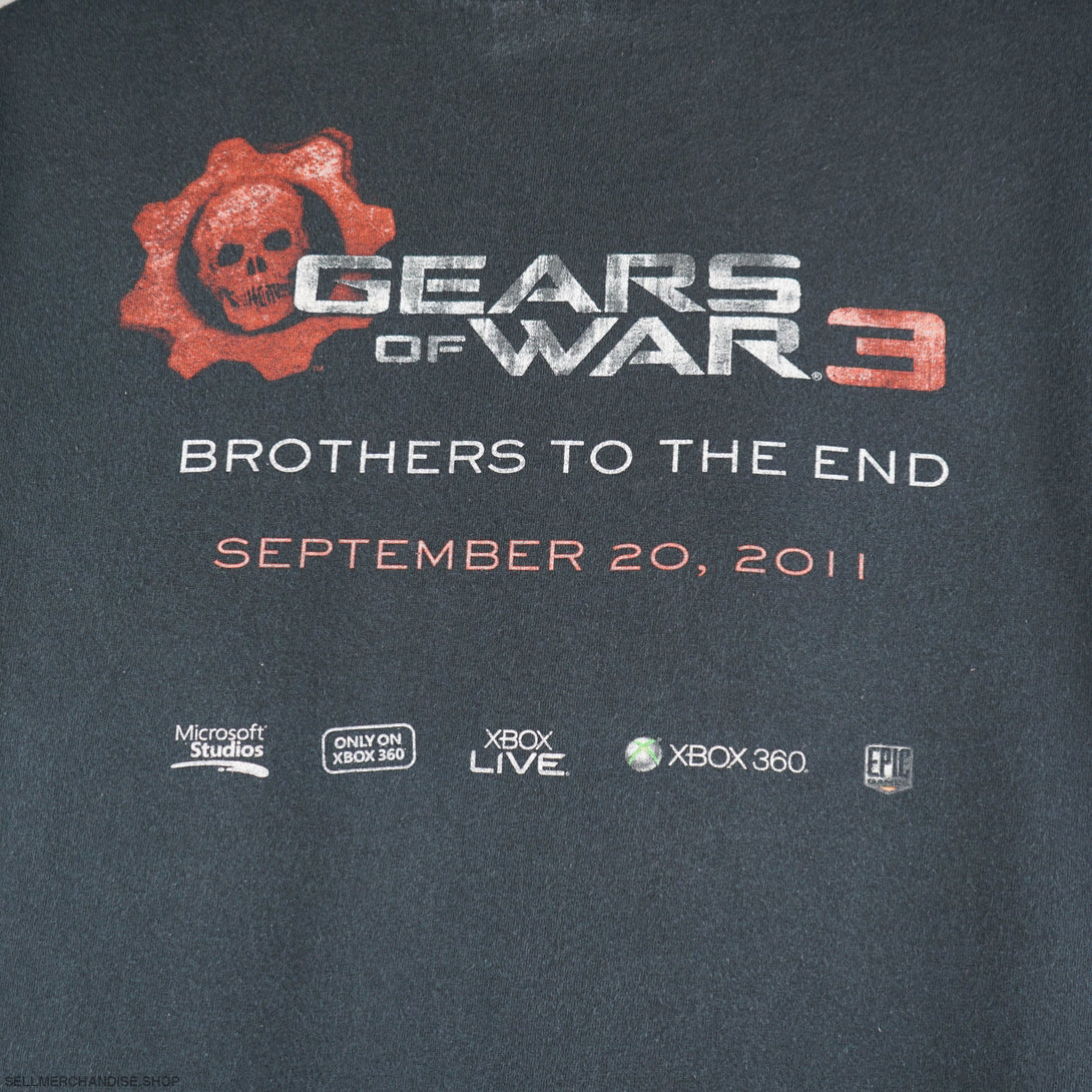 Vintage 2011 Gears Of War 3 Game T-Shirt