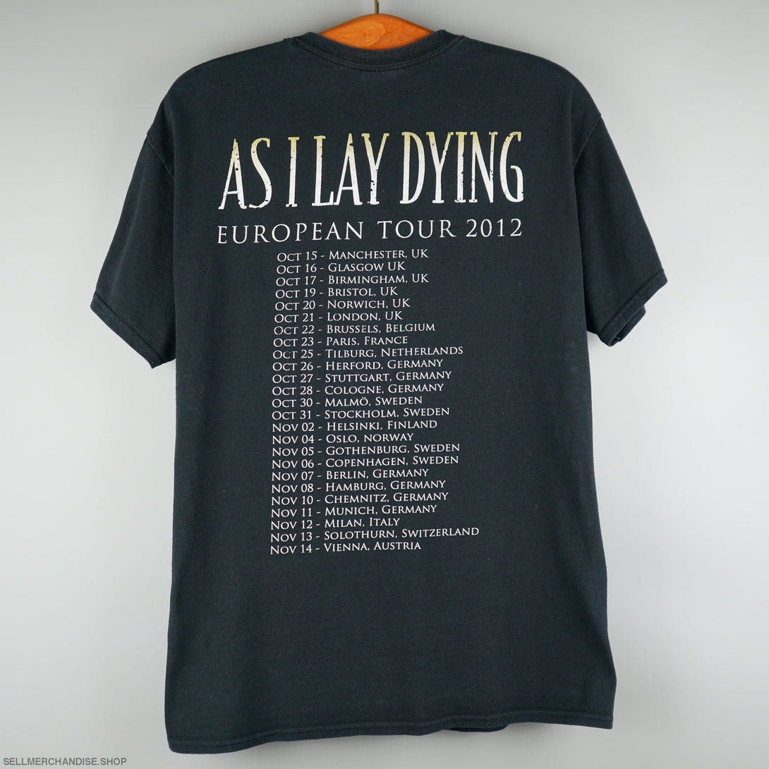 Vintage 2012 As I Lay Dying Tour t-shirt