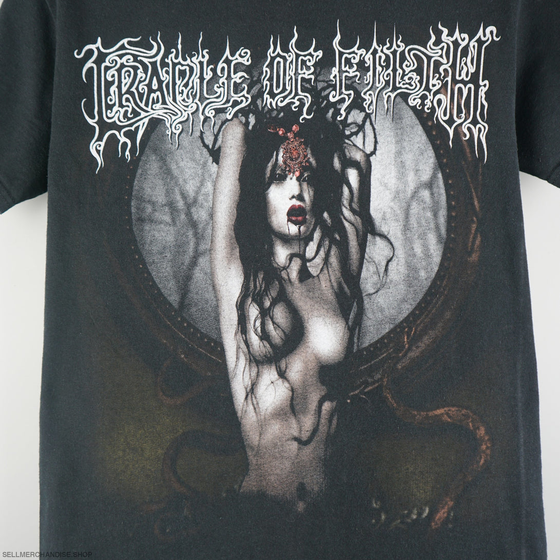 Vintage 2012 Cradle Of Filth T-Shirt Black Metal