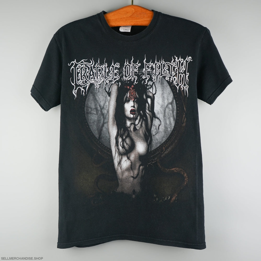 Vintage 2012 Cradle Of Filth T-Shirt Black Metal