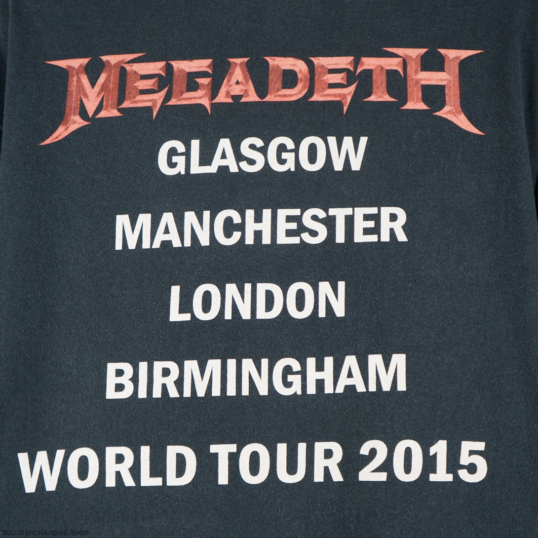 Vintage 2015 Megadeth tour t-shirt