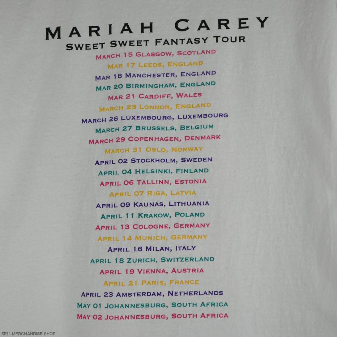 Vintage 2016 Mariah Carey t-shirt The Sweet Sweet Fantasy Tour