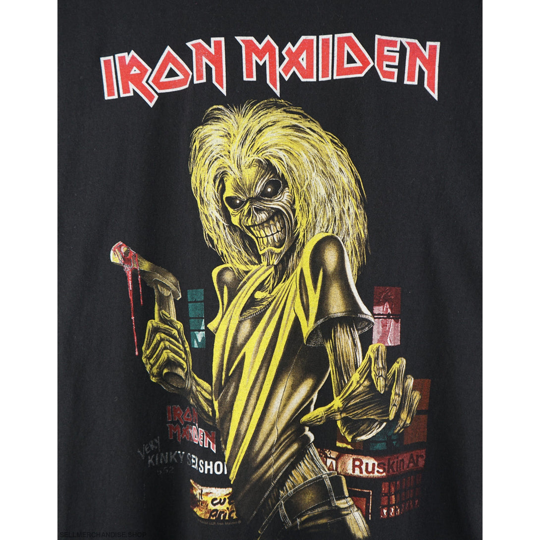 Vintage 2017 Iron Maiden Tour T-Shirt The Book Of Souls