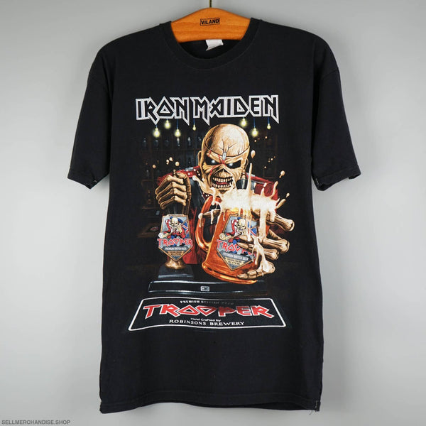 Vintage 2017 Iron Maiden Trooper Beer t-shirt Thrashed