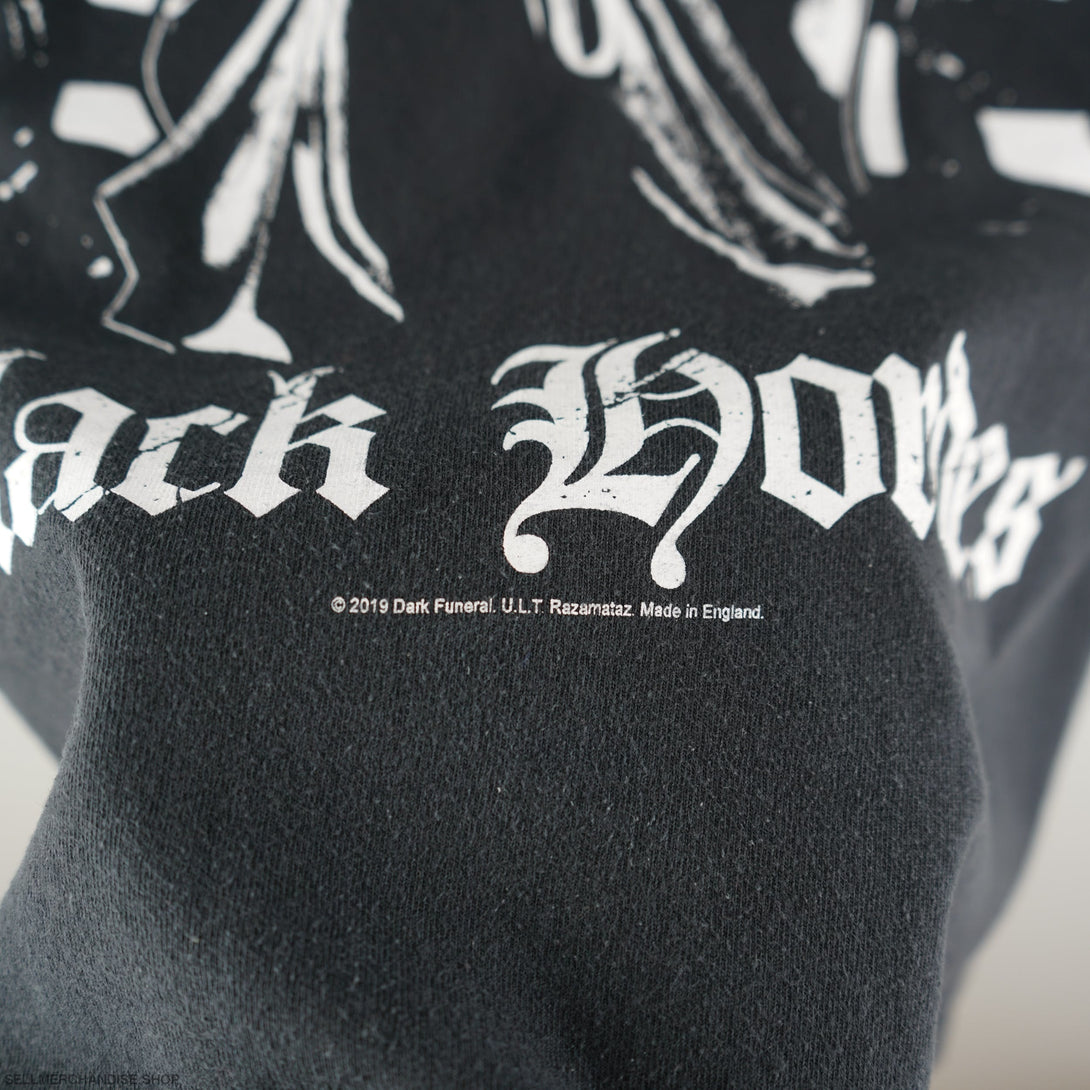 Vintage 2019 Dark Funeral Concert T-Shirt Black Metal