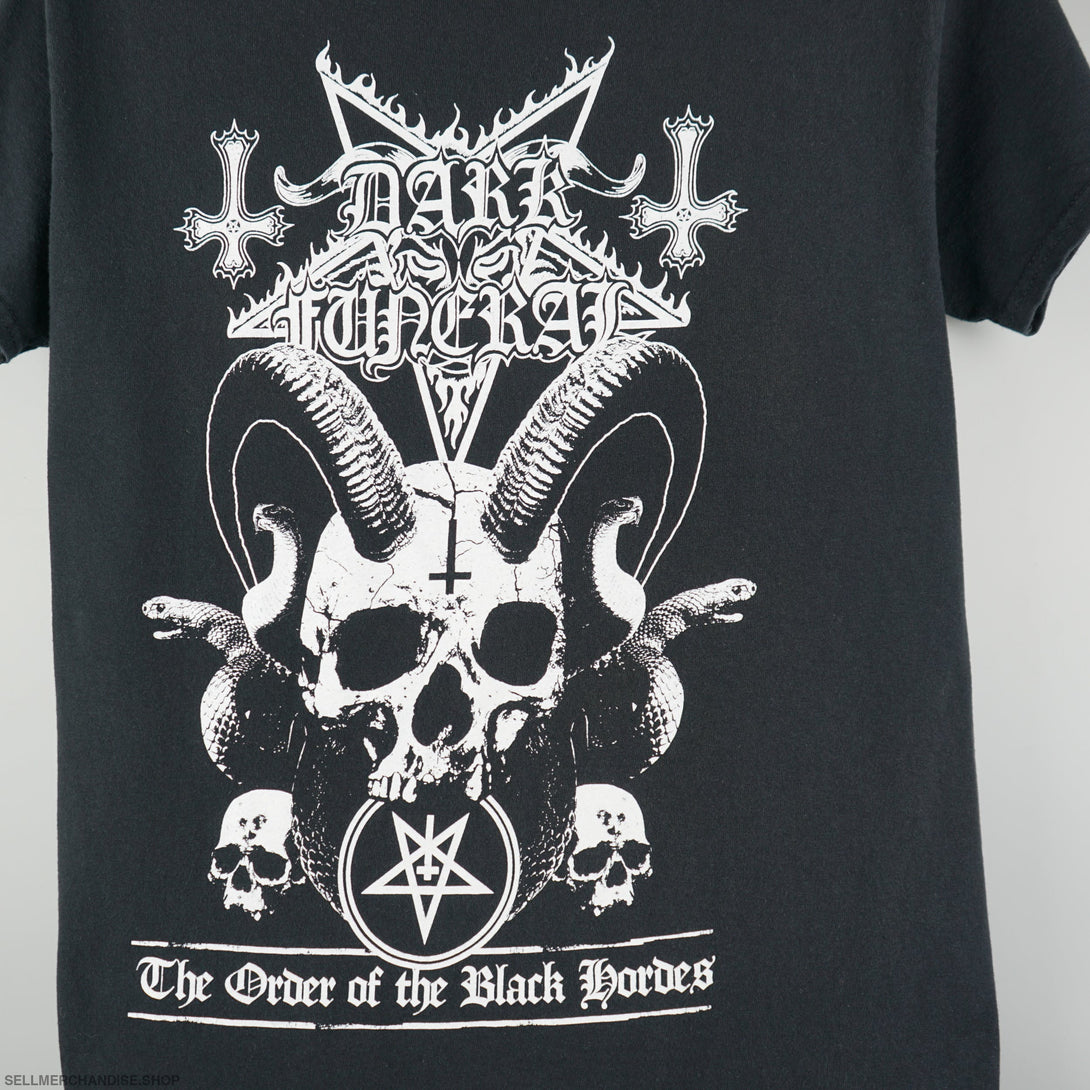 Vintage 2019 Dark Funeral Concert T-Shirt Black Metal