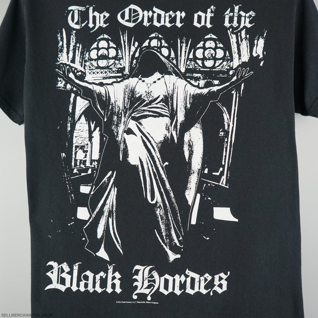 Vintage 2019 Dark Funeral Concert T-Shirt Black Metal