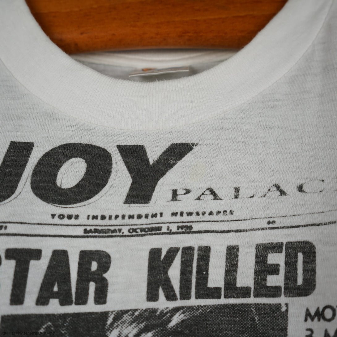 Vintage 80s James Dean Killed Newspaper t-shirt