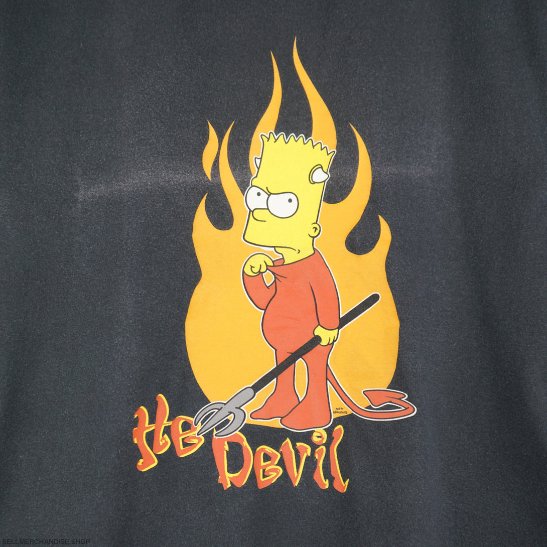 Vintage 90s Bart Simpson The Devil t-shirt