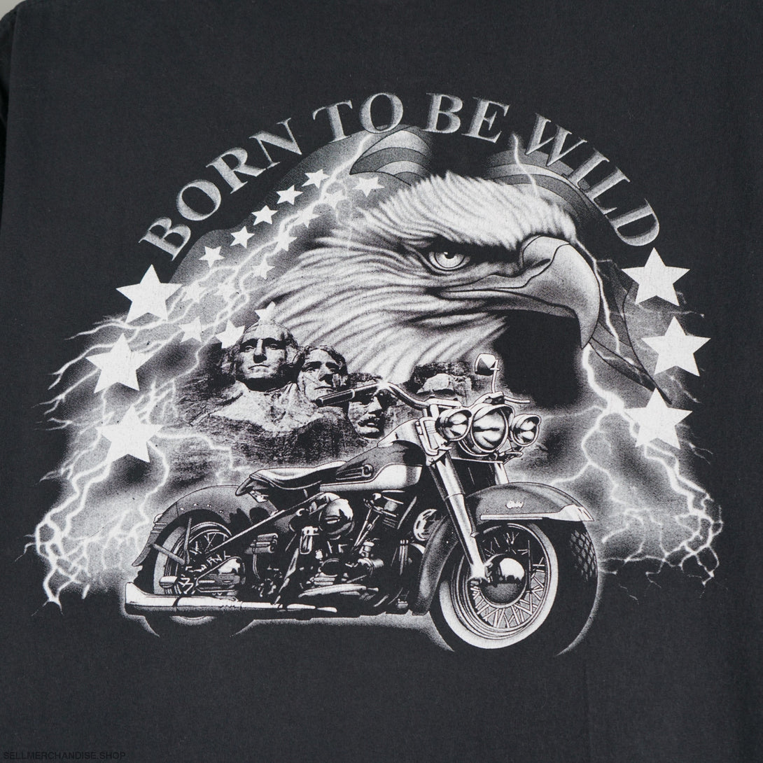 Vintage 90s Born To Be Wild Eagle t-shirt