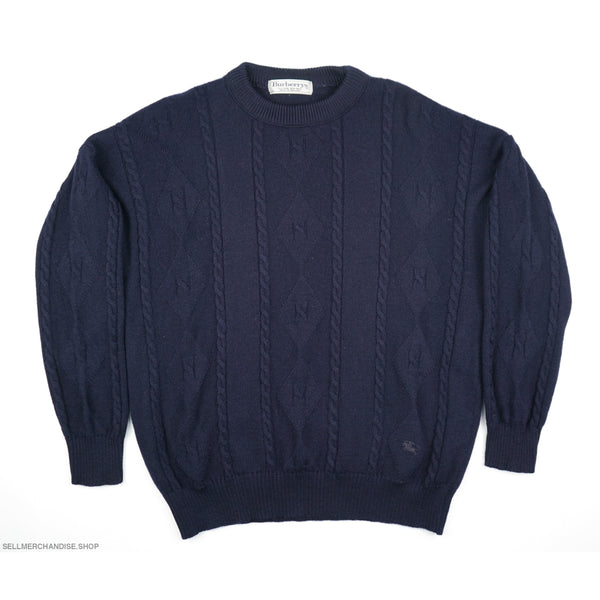 Vintage 90s Burberrys Wool Sweater