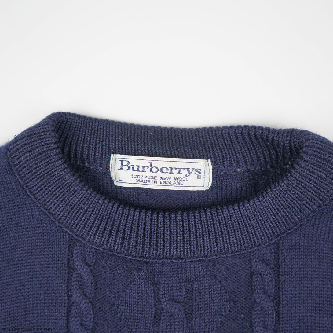 Vintage 90s Burberrys Wool Sweater