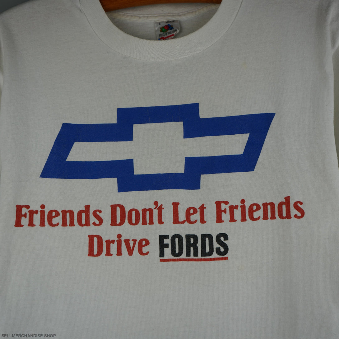 Vintage 90s Chevrolet t-shirt Friends Don't Drive Fords