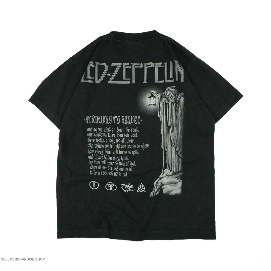 Vintage 90s Distressed Led Zeppelin T-Shirt