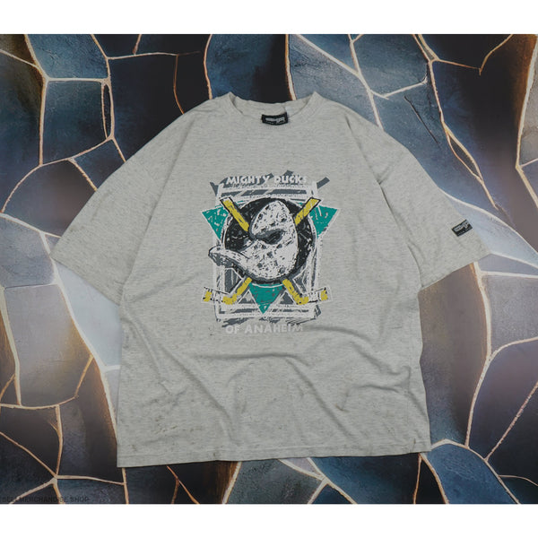 Vintage 90s Mighty Ducks Thrashed Distressed T-Shirt