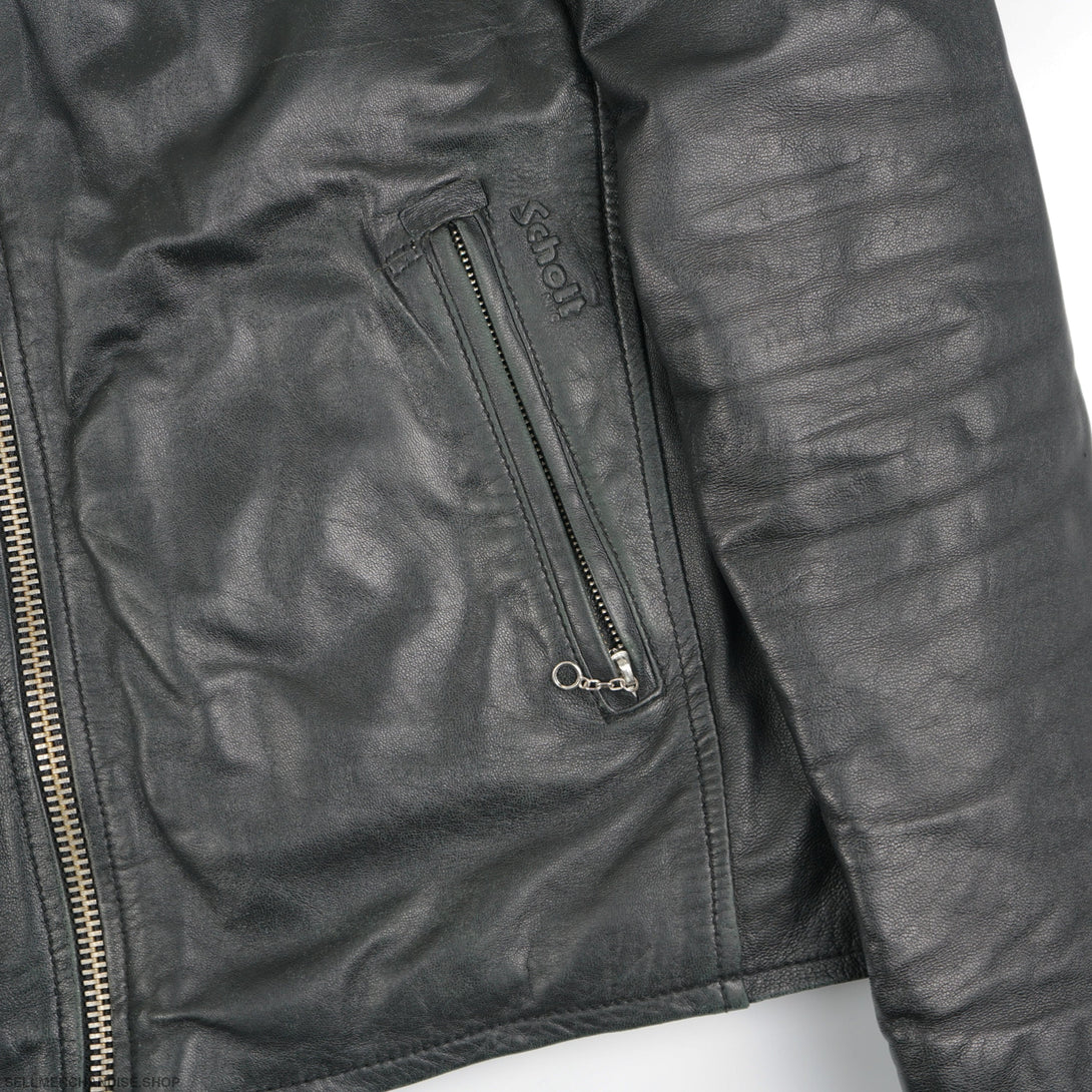 Vintage 90s Schott Caferacer Cowhide Leather Jacket