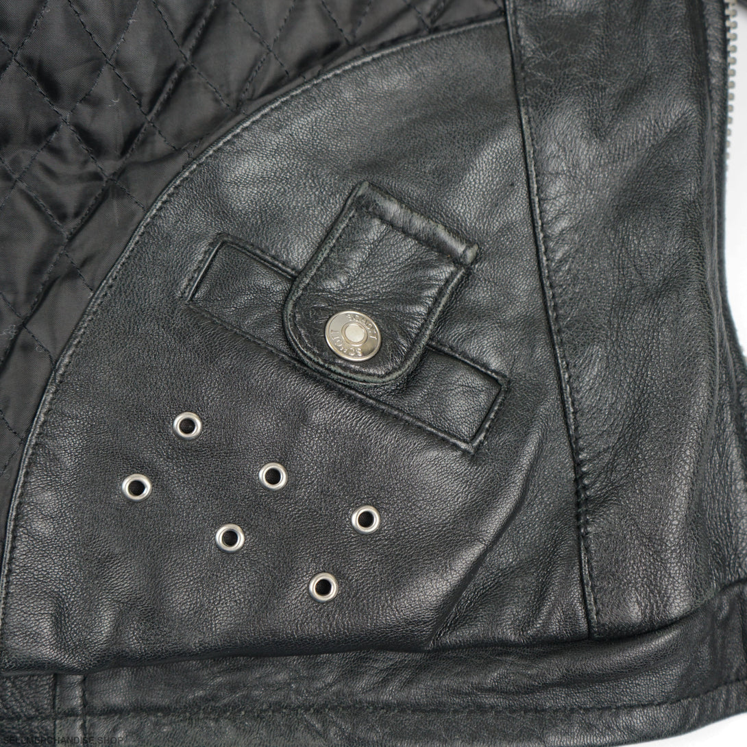 Vintage 90s Schott Caferacer Cowhide Leather Jacket