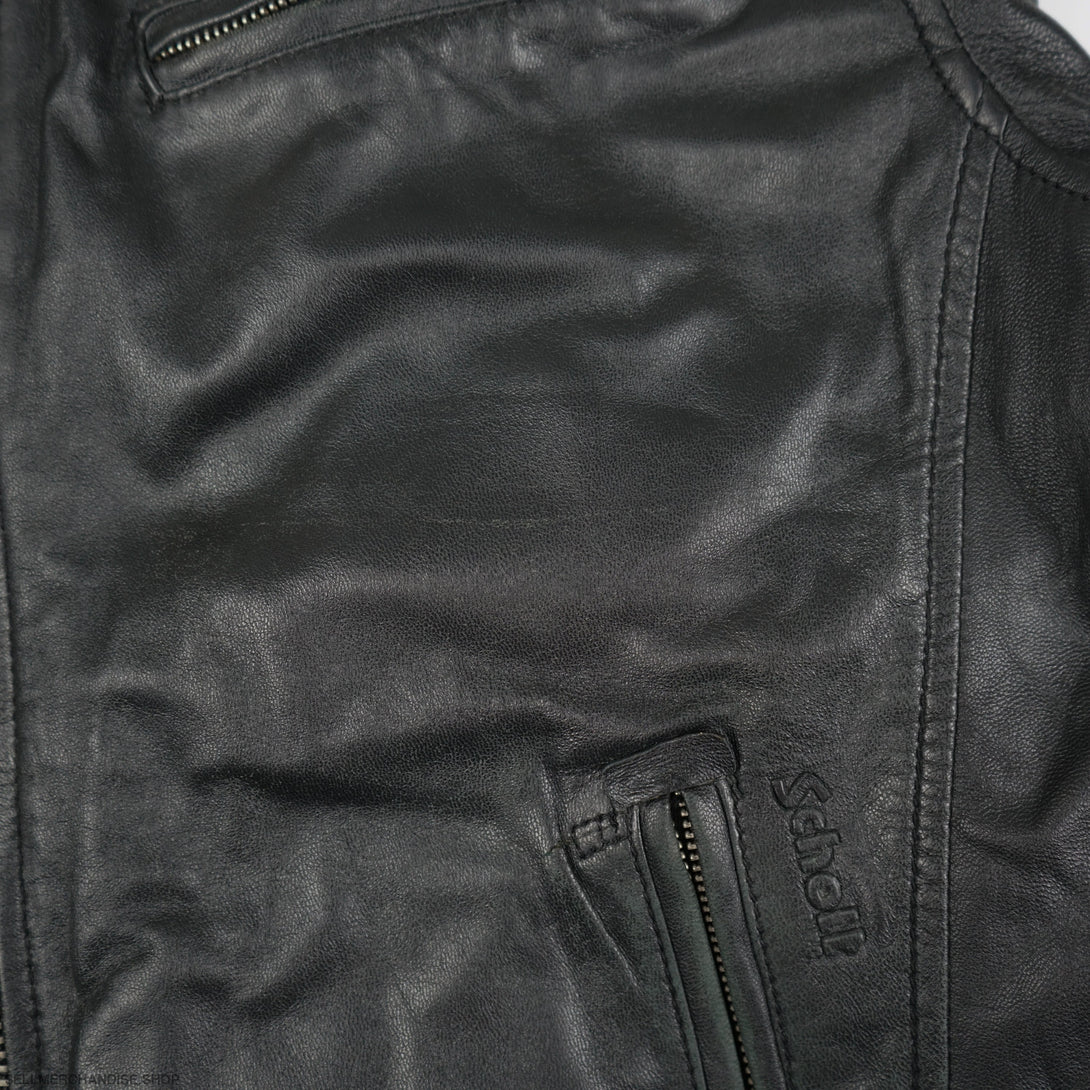 Vintage 90s Schott Caferacer Cowhide Leather Jacket