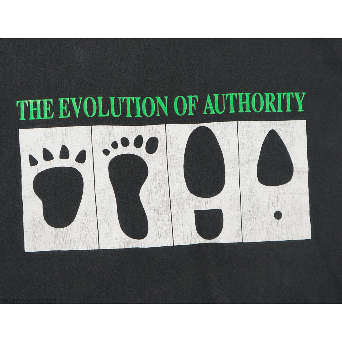 Vintage 90s The Evolution Of Authority T-Shirt
