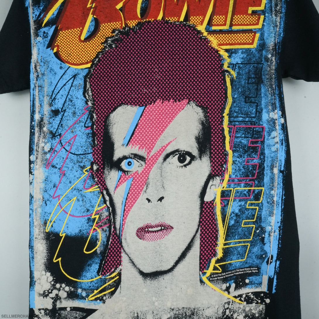 David Bowie t shirt Liquid Blue 2019