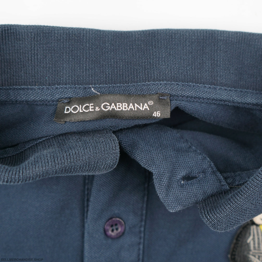 Vintage Dolce Gabbana Patched Polo Shirt