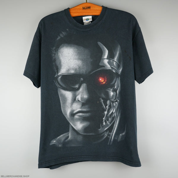 Near Vintage 2015 Terminator Slate Gray T-shirt Fruit of the Loom HD cotton  tag