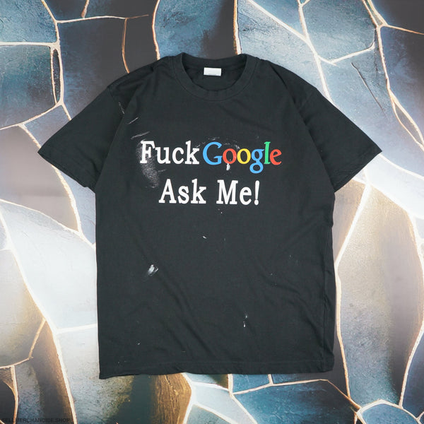 Vintage Fck Google Ask Me T-Shirt Distressed