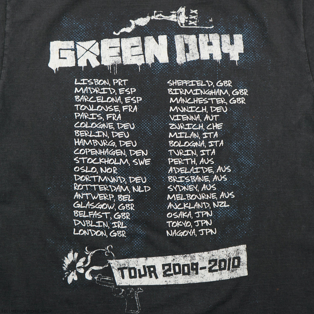 Vintage Green Day T-Shirt 2010 Tour