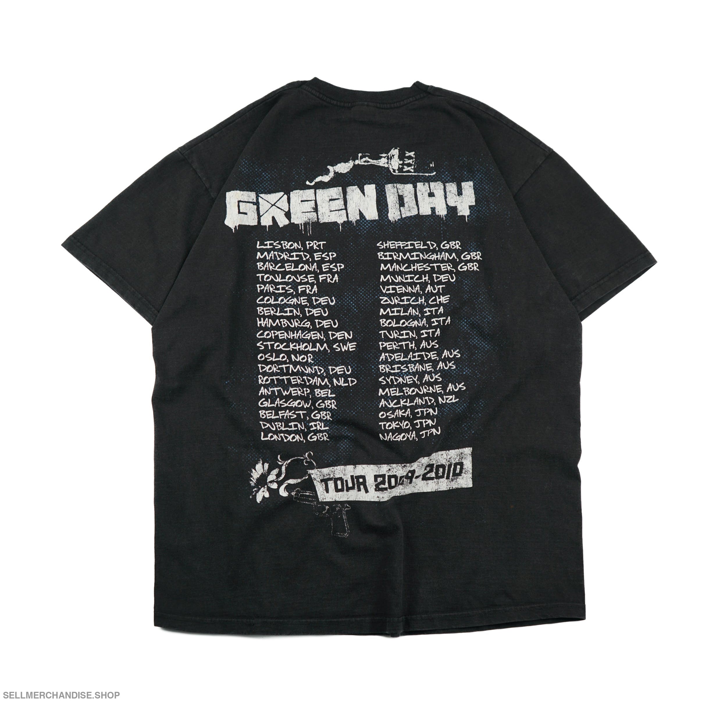 値下げしました　!GREEN DAY　ツアーTシャツ2010　美品 Vintage Green Day T-Shirt 2010 Tour