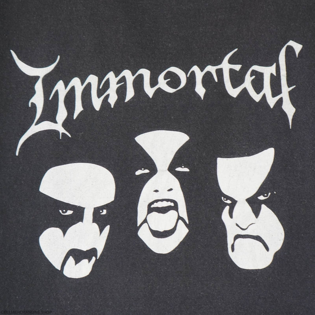 Vintage Immortal T-Shirt All Shall Fall Black Metal