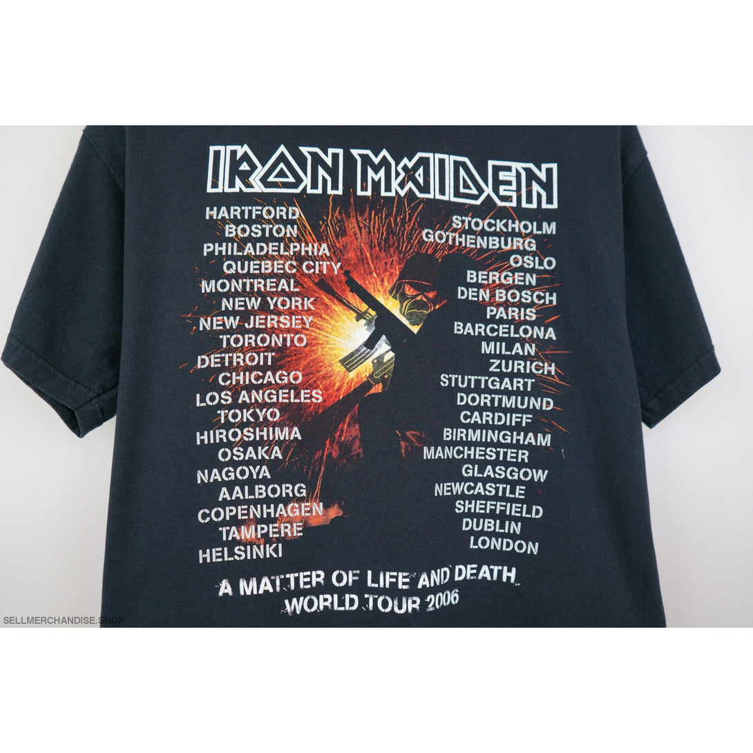 Vintage Iron Maiden t shirt 2006 Matter of Life and Death