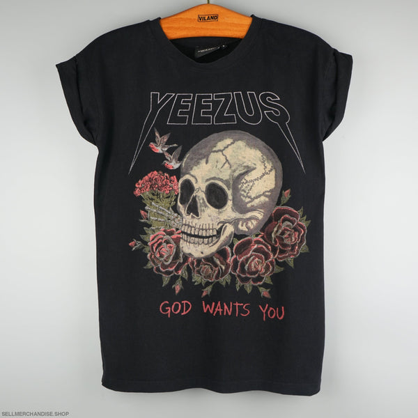 Vintage Kanye West Wes Lang Yeezus God Wants You T-Shirt