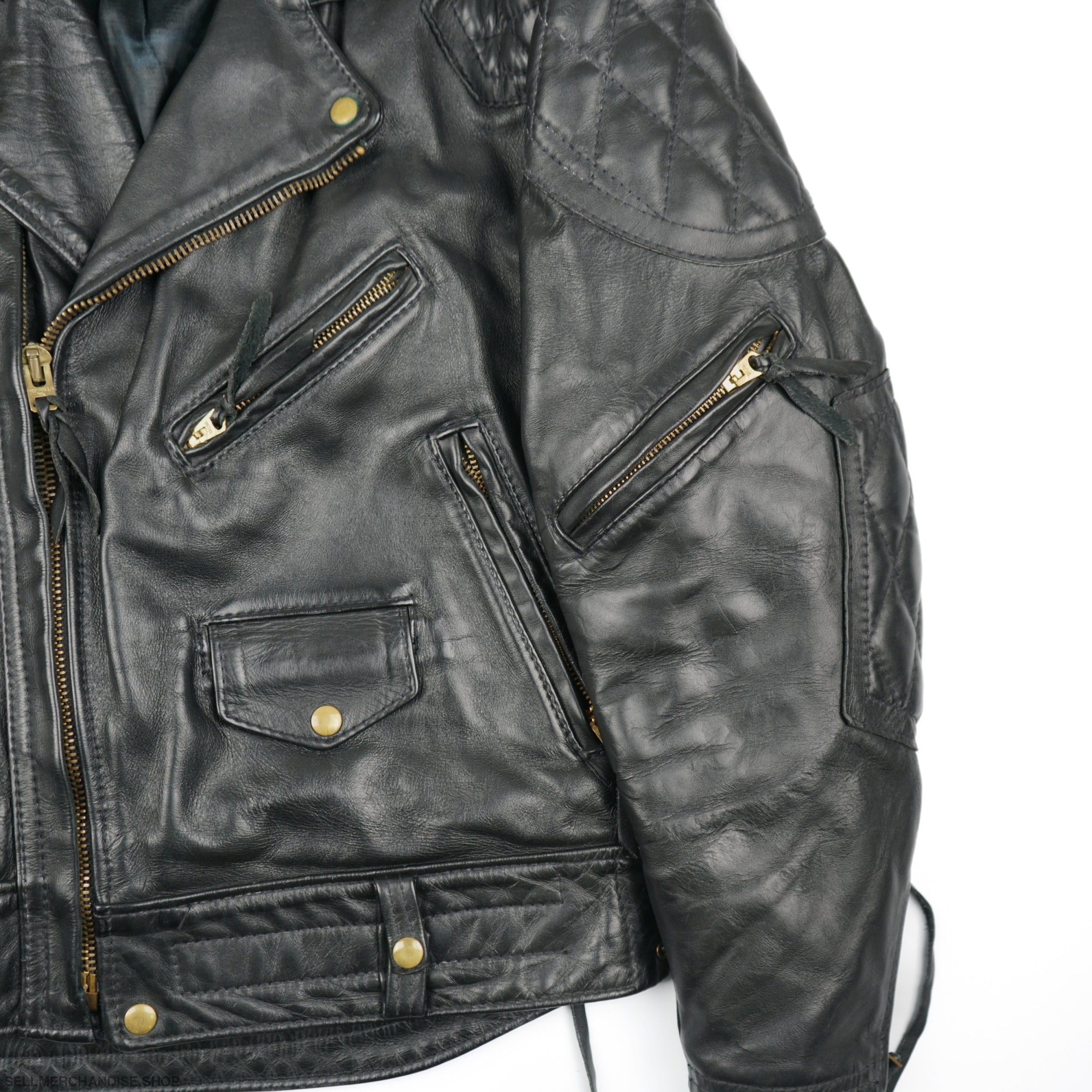 Vintage Langlitz Leathers Cowhide Columbia Biker Jacket