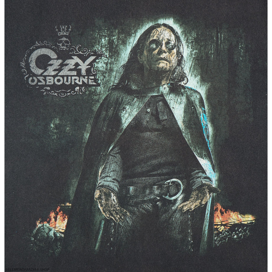 Vintage Ozzy Osbourne Black Rain Tour T Shirt
