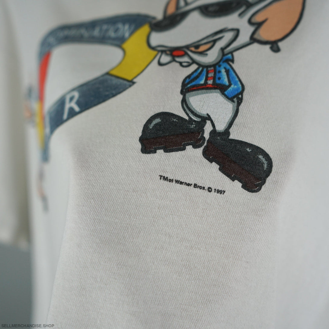 Vintage Pinky and the Brain t shirt 1997