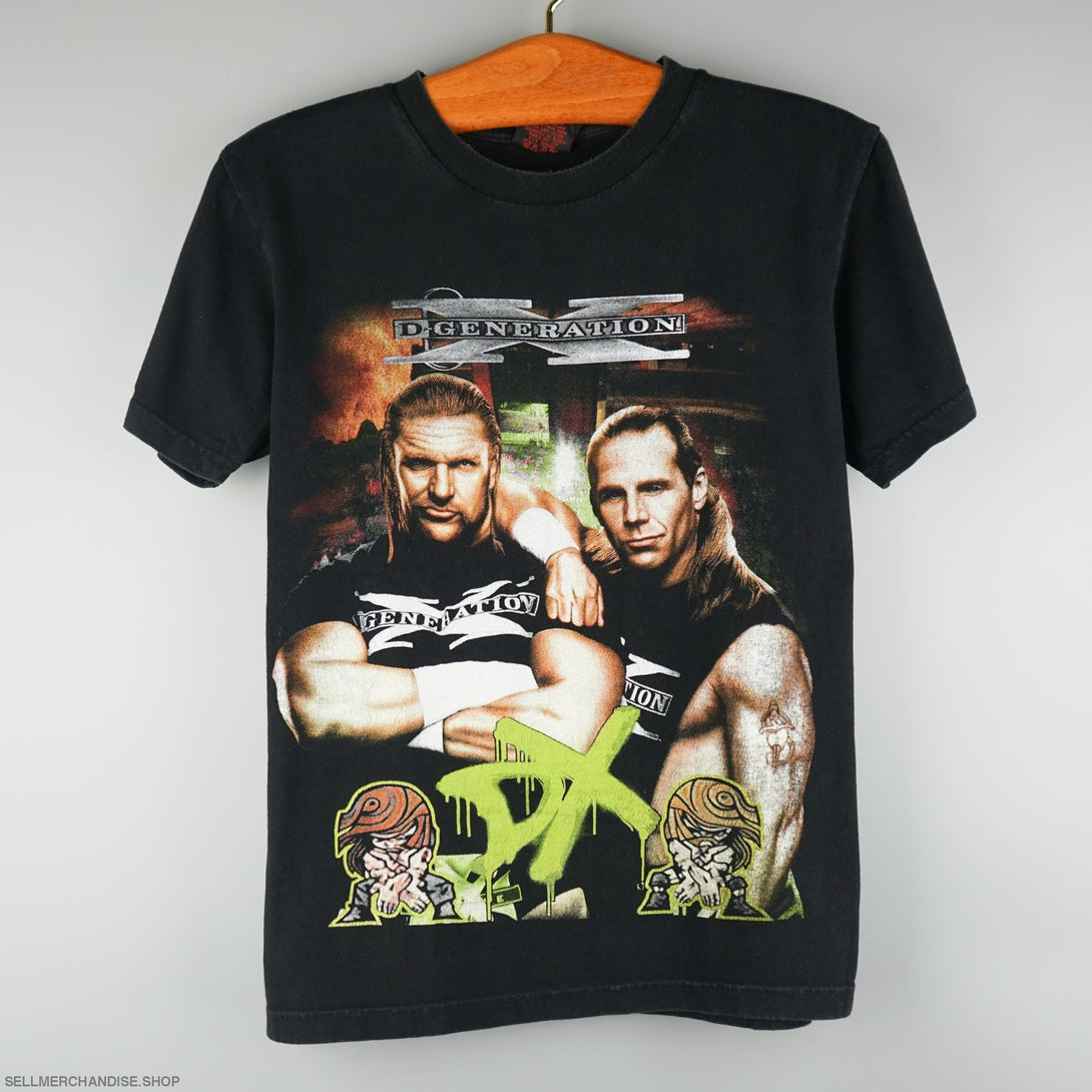 Vintage vtg Wrestling Degeneration X T-Shirt Shawn Michaels Triple H