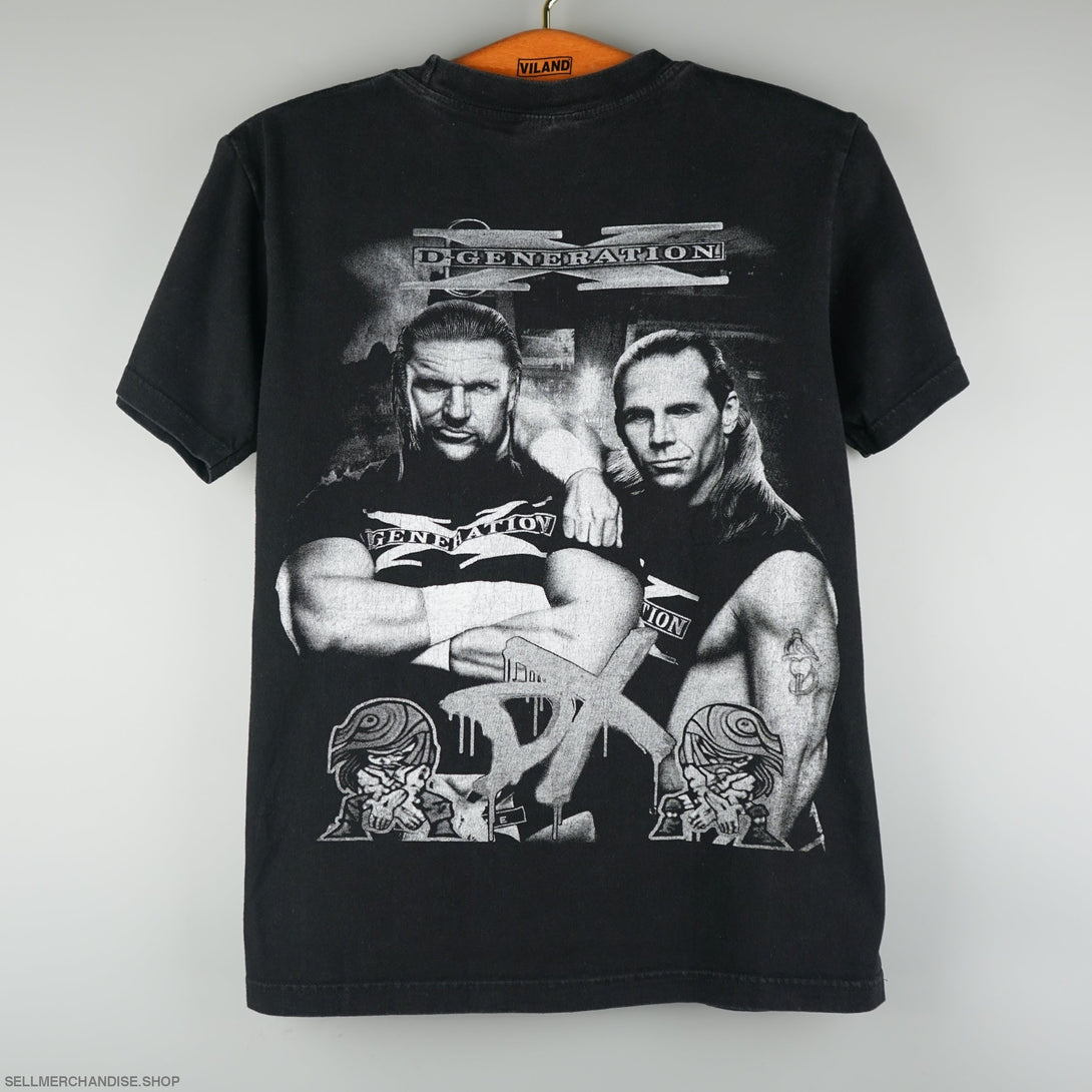 Vintage vtg Wrestling Degeneration X T-Shirt Shawn Michaels Triple H