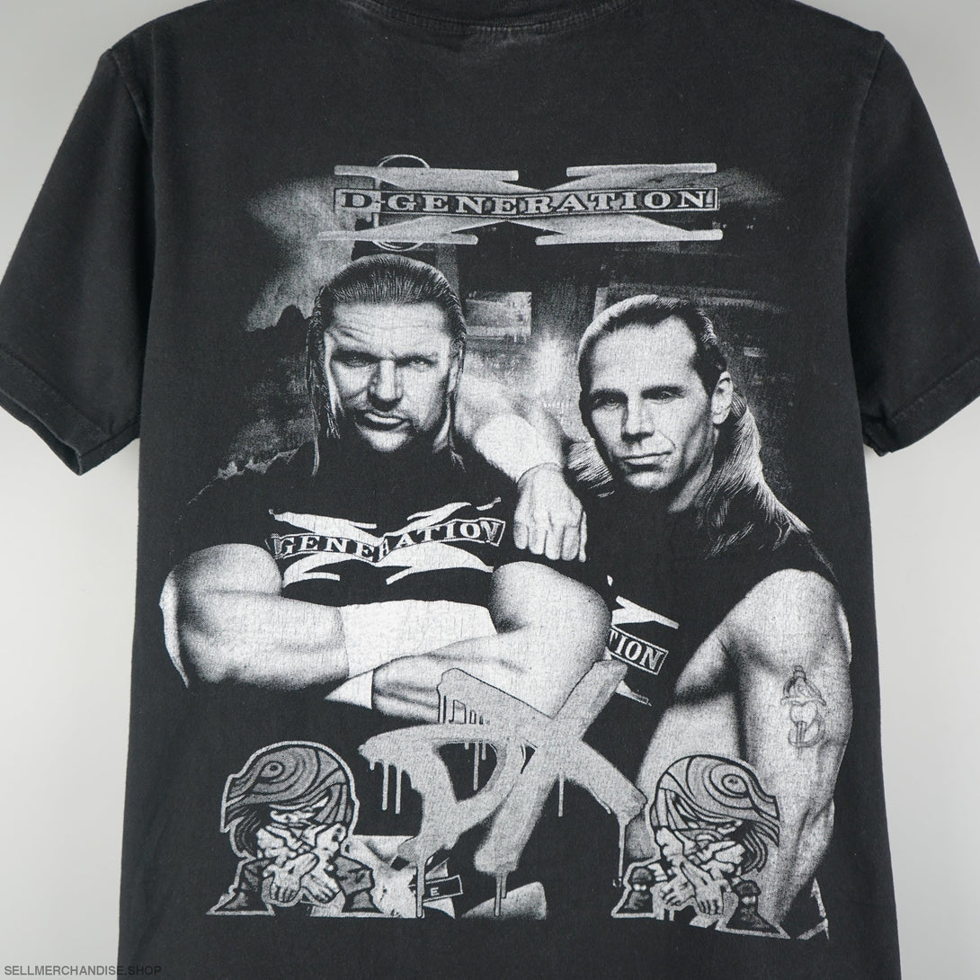 Vintage vtg Wrestling Degeneration X T-Shirt Shawn Michaels Triple H