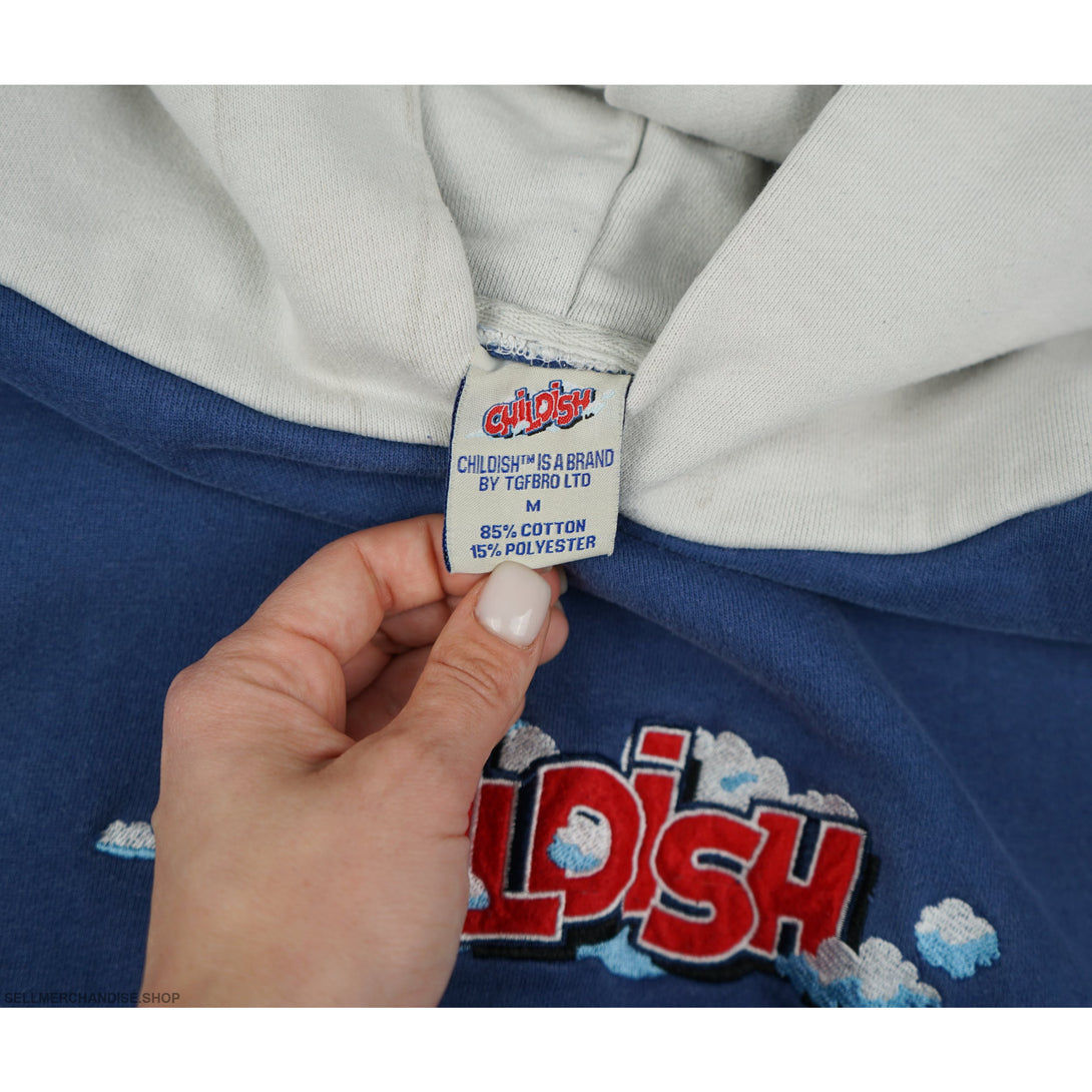 Vintage Y2k Childish Theme Park TGF Bro Hoodie Size Medium