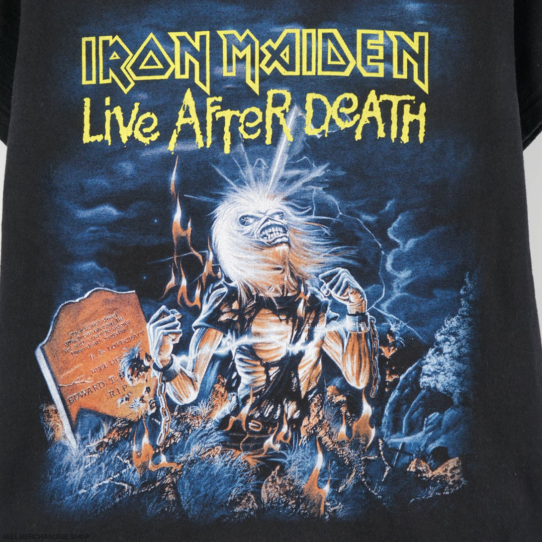 Iron Maiden Live After Death Camiseta Tshirt Iron Maiden Rock And Roll Music Metal | Cuotas Sin Interés Maglietta Iron Maiden Uomo - Foto 9