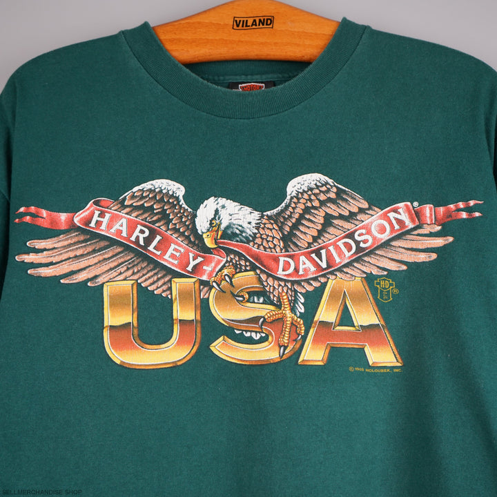 Vintage 1989 Harley Davidson USA t-shirt Eagle and Logo