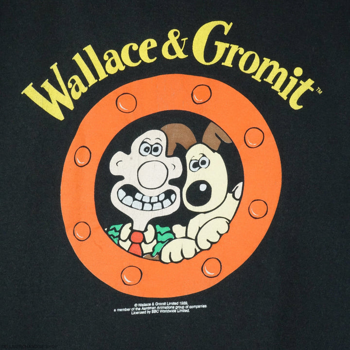 1989 Wallace And Gromit t-shirt