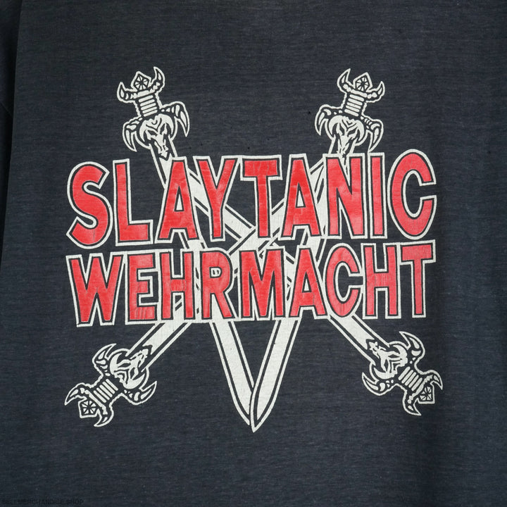 Vintage 1990 Slayer t-shirt Slaytanic Wehrmacht