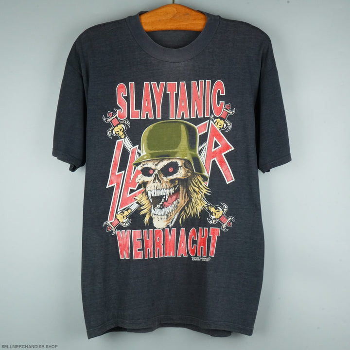Vintage 1990 Slayer t-shirt Slaytanic Wehrmacht