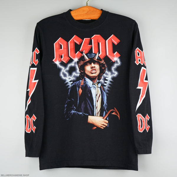 Vintage 1990s ACDC t-shirt Lightnings and Logo