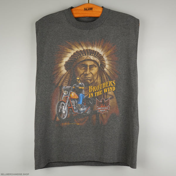 Vintage 1990s American Biker Brothers in The Wind t-shirt