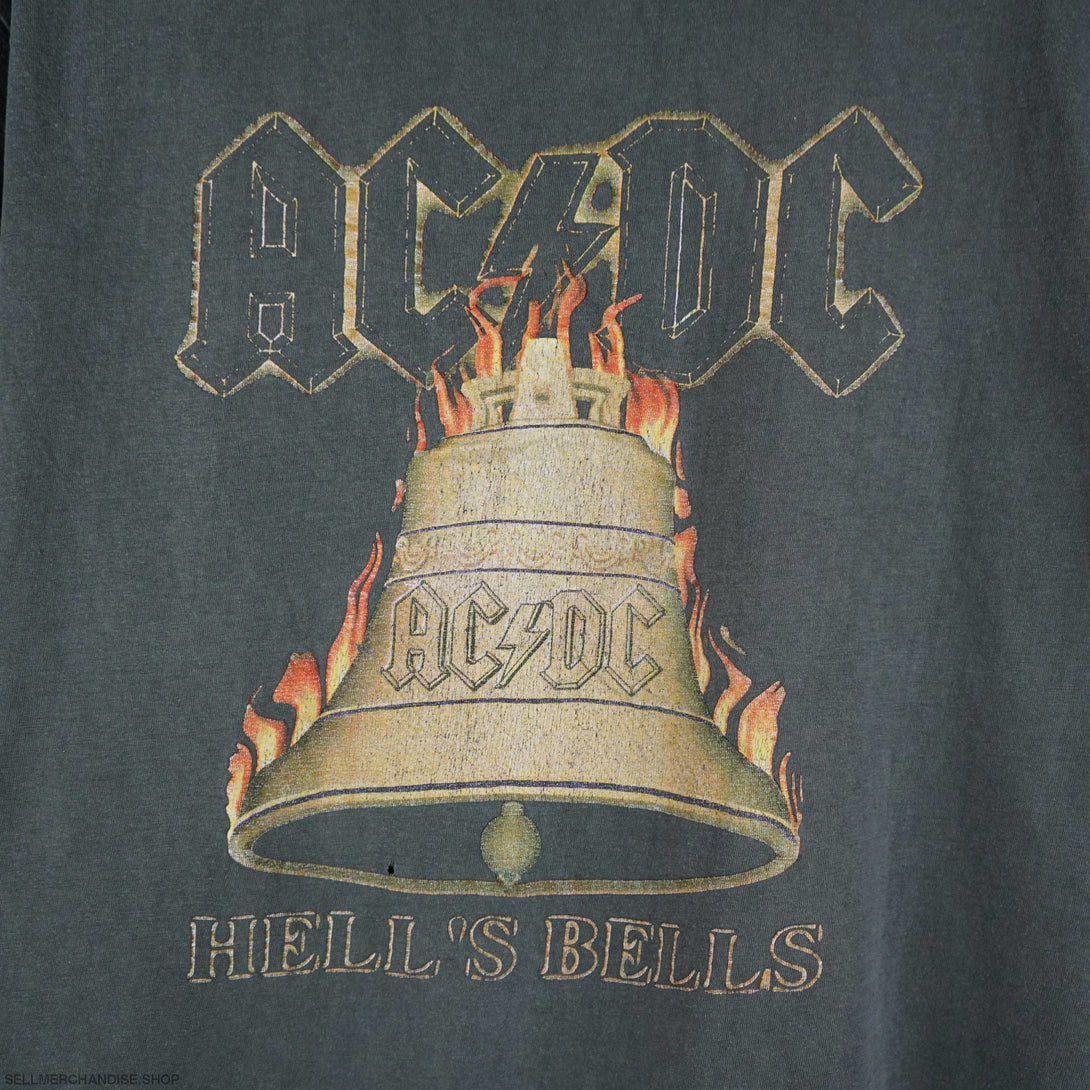 1990s Hells Bells ACDC Distressed tee