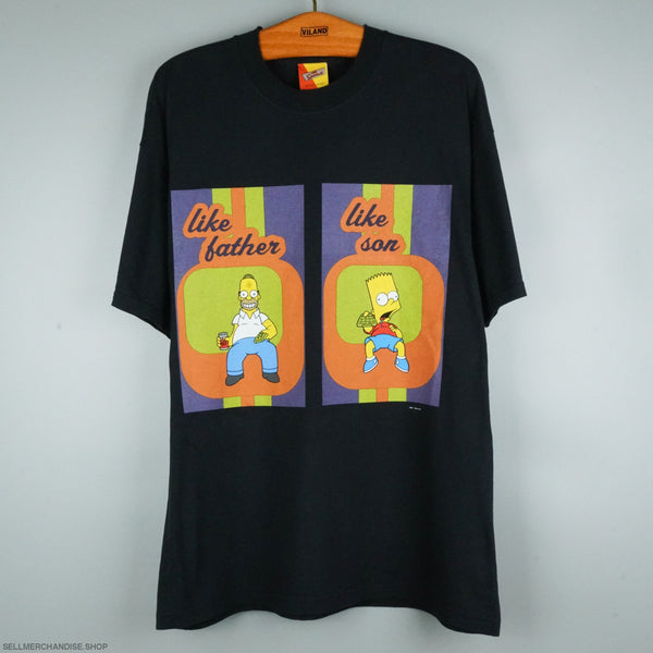 1990s Homer and Bart Simpson t-shirt
