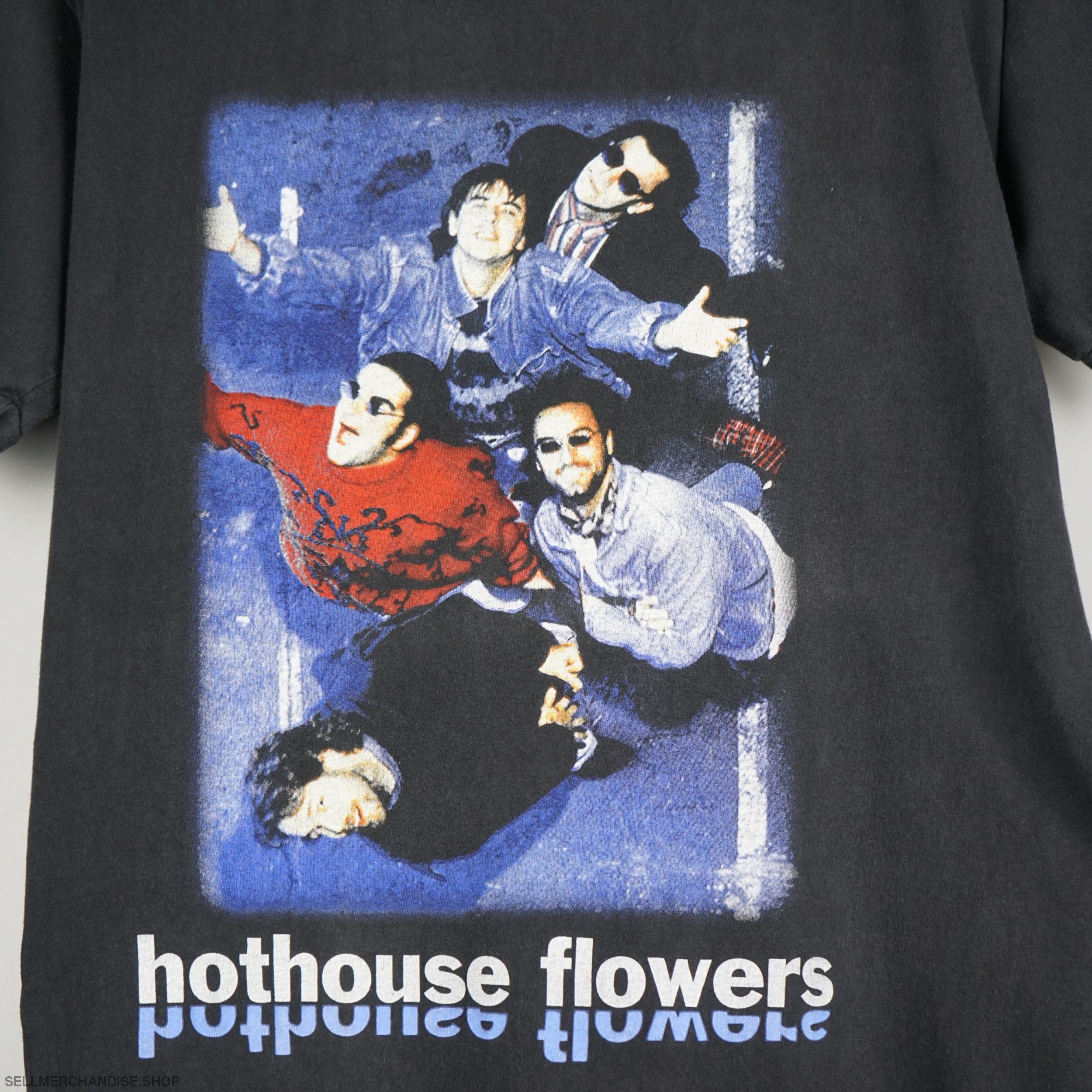【90size】house on the hill Tシャツ　flower NO WORDS Foxglove Daisy Tulip V-neck Shirt, Subtle Anti Trump